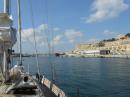 Approaching Valetta: Malta